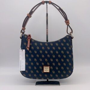 Dooney & Bourke Gretta Small Kiley Hobo Shoulder Bag Navy